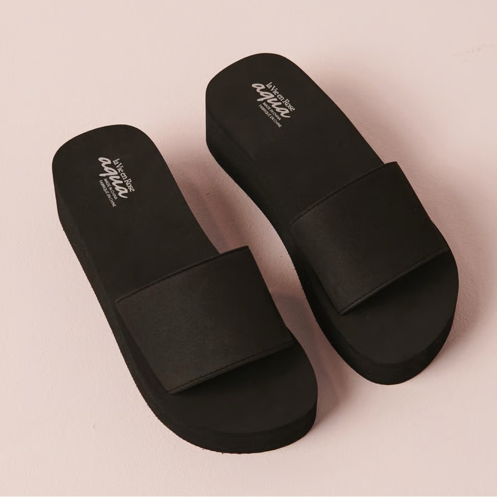 (🅼) Wedge Sandals | 𝐥𝐚 𝐕𝐢𝐞 𝐞𝐧 𝐑𝐨𝐬𝐞
